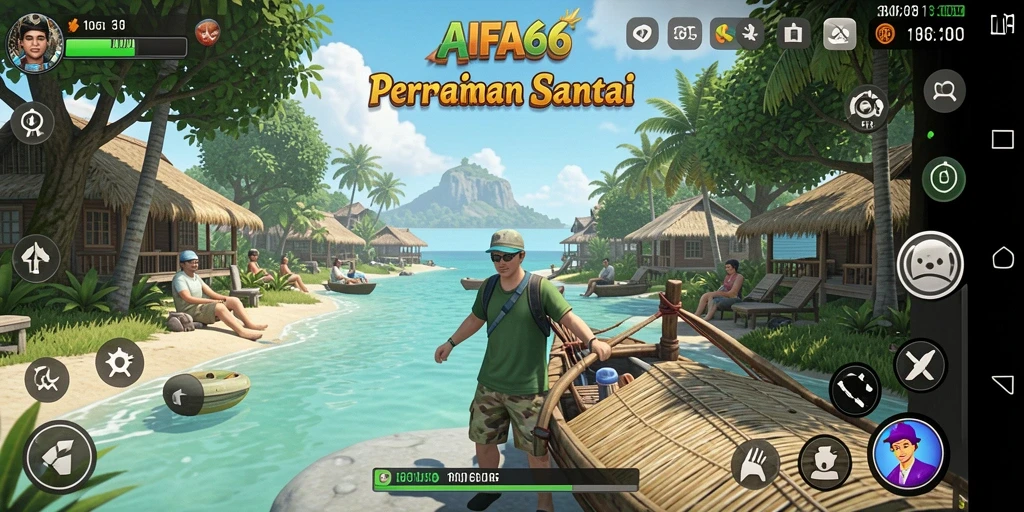 Screenshot gameplay AIFA66 dengan karakter berwarna dan tantangan seru.