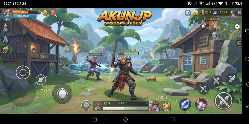 Tampilan menarik dari gameplay AKUNJP yang mendidik dan menyenangkan.