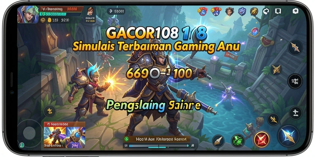 Tampilan gameplay GACOR108 yang penuh warna dan interaktif.
