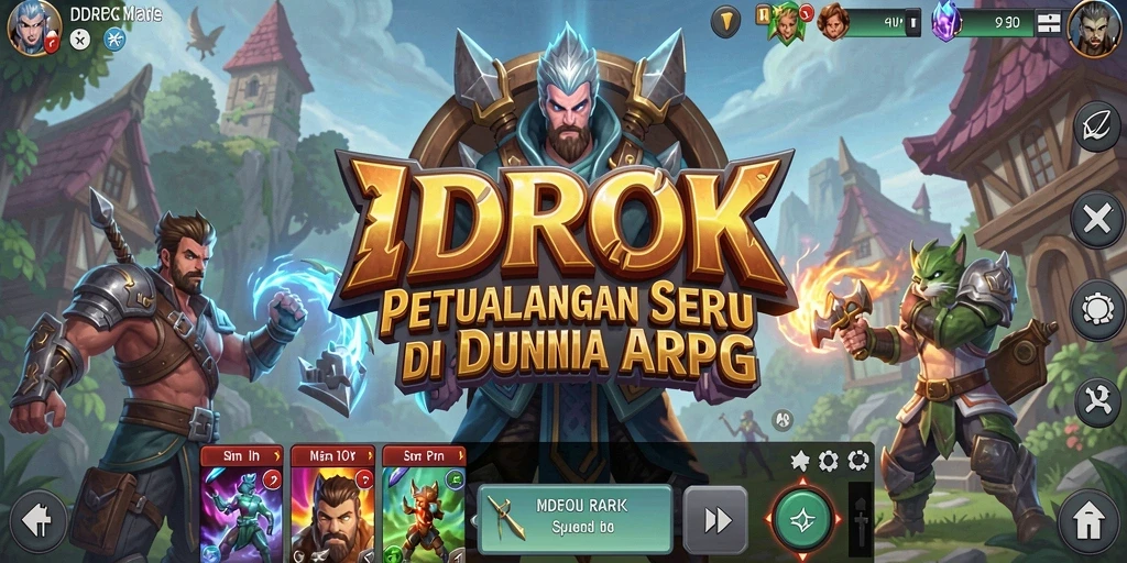 Tampilan menakjubkan dari gameplay ARPG IDROK menunjukkan aksi yang mendebarkan.