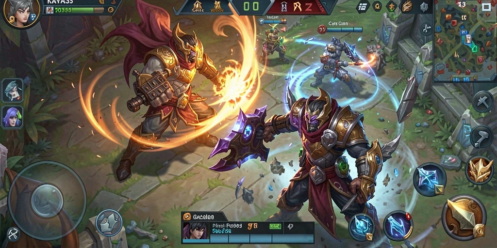 Tampilan menarik dari gameplay KAYA33 yang penuh strategi MOBA.