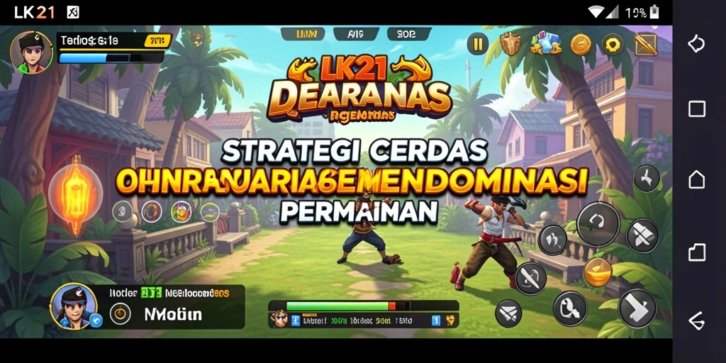 Tangkapan layar menunjukkan aksi mendebarkan dalam gameplay strategi LK21.