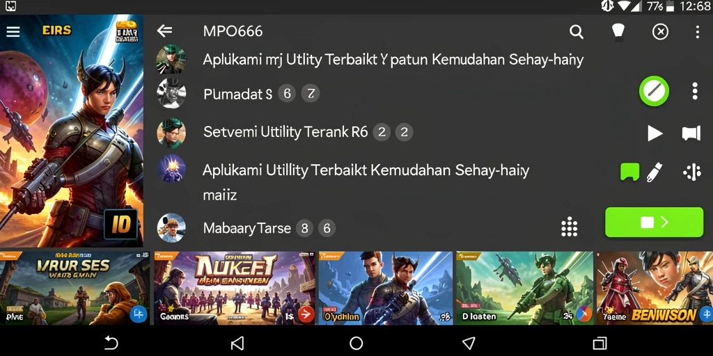 Tampilan antarmuka utama MPO666 yang sederhana dan fungsional.