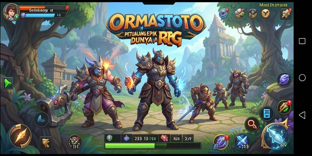 Tampilan utama gameplay RPG yang mengasyikkan di ORMASTOTO.