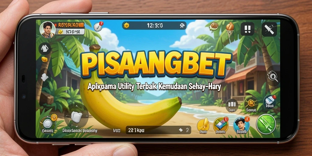 Tampilan utama PISANGBET dengan berbagai alat bermanfaat.