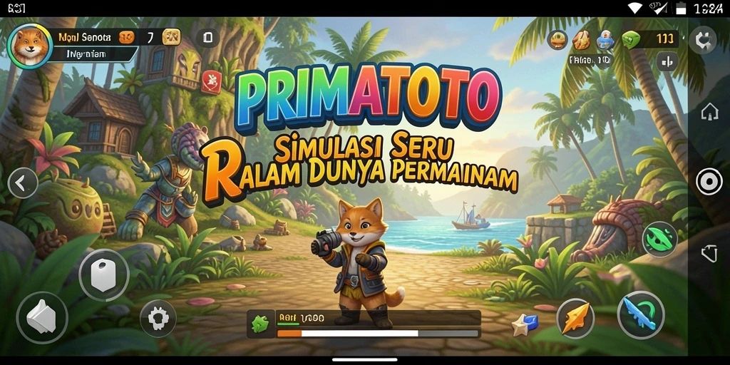 Gameplay seru dan interaktif dari PRIMATOTO dengan grafis yang menarik.
