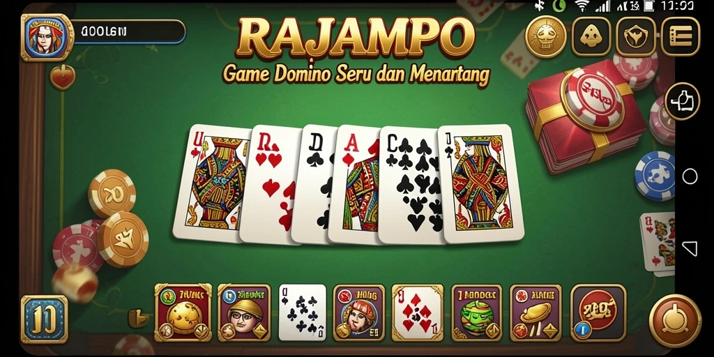 Tampilan gameplay RAJAMPO yang seru dan mendebarkan.
