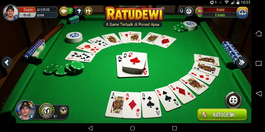 Screenshot gameplay seru dari RATUDEWI saat bermain Gaple.