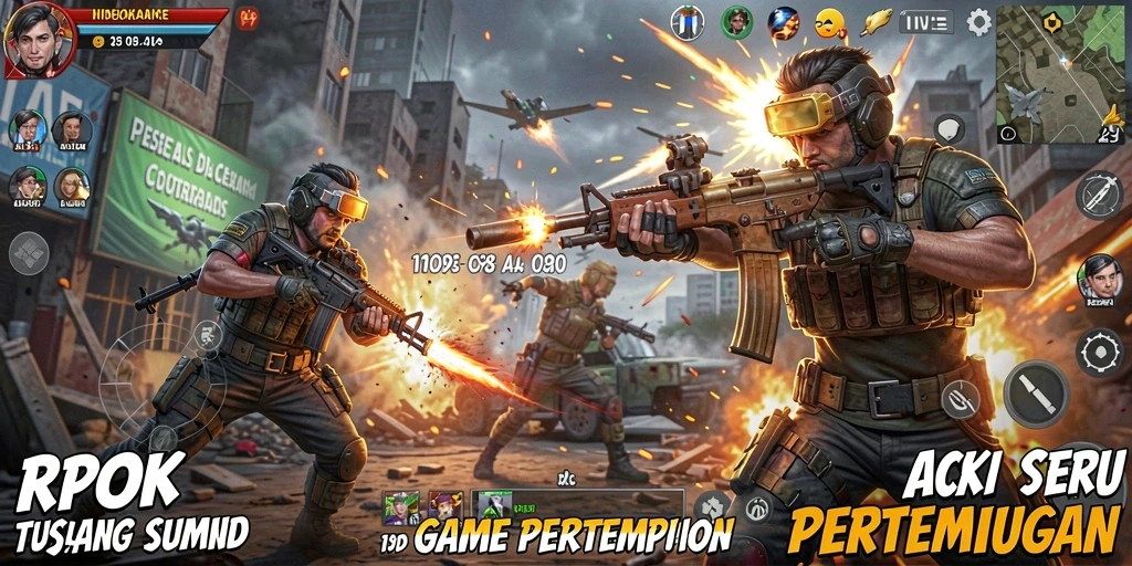 Tangkapan layar RPOK menunjukkan aksi intens dari gameplay yang mendebarkan.