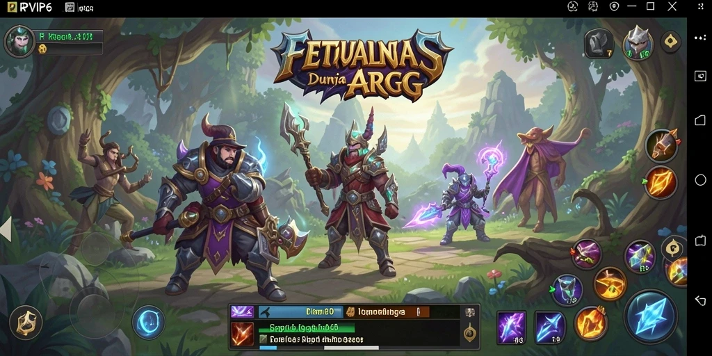 Tampilan gameplay RPVIP6 yang menegangkan dalam pertempuran ARPG.
