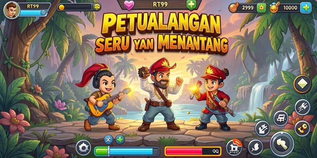 Tampilan gameplay RT99 yang seru dan menantang.