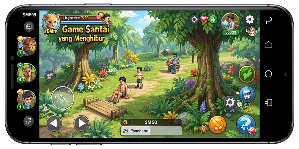 Menampilkan aksi seru dan warna-warni gameplay SM605.