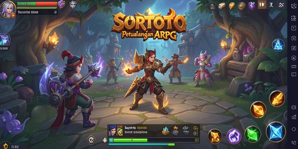 Gameplay seru dengan pertarungan karakter di dunia fantasi.