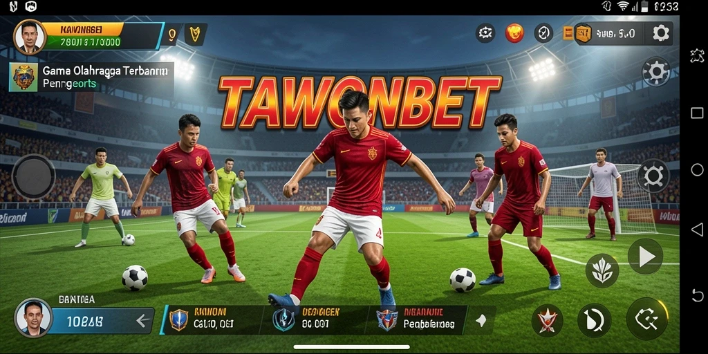 Screenshot gameplay TAWONBET menunjukkan aksi seru dalam olahraga.
