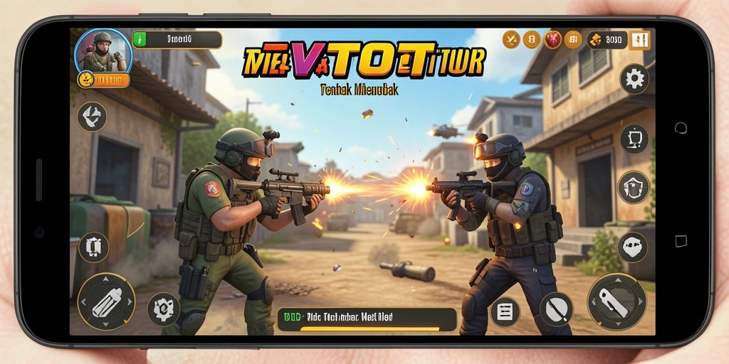 Tampilan gameplay seru dari TVTOTO dalam mode TPS.