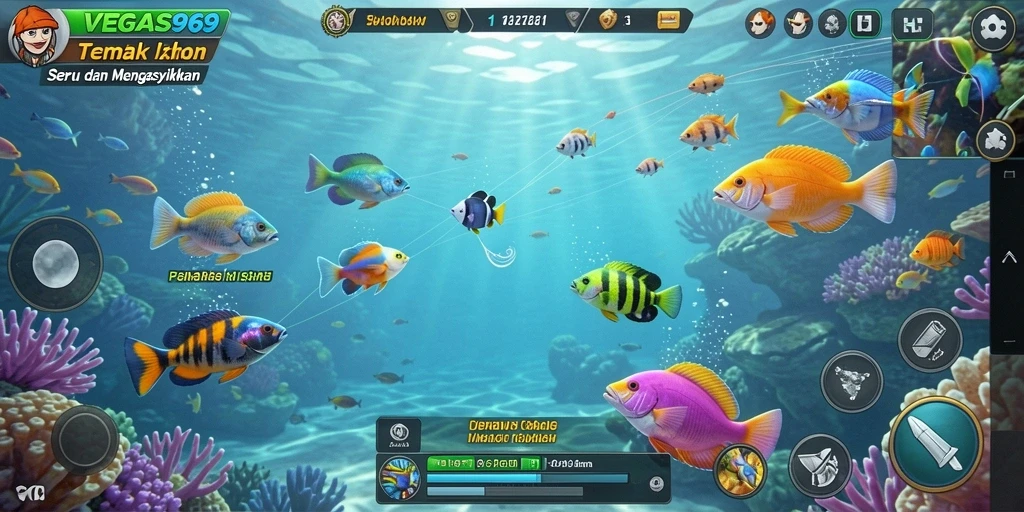 Tampilan gameplay Tembak Ikan yang seru dan menarik dari VEGAS969.